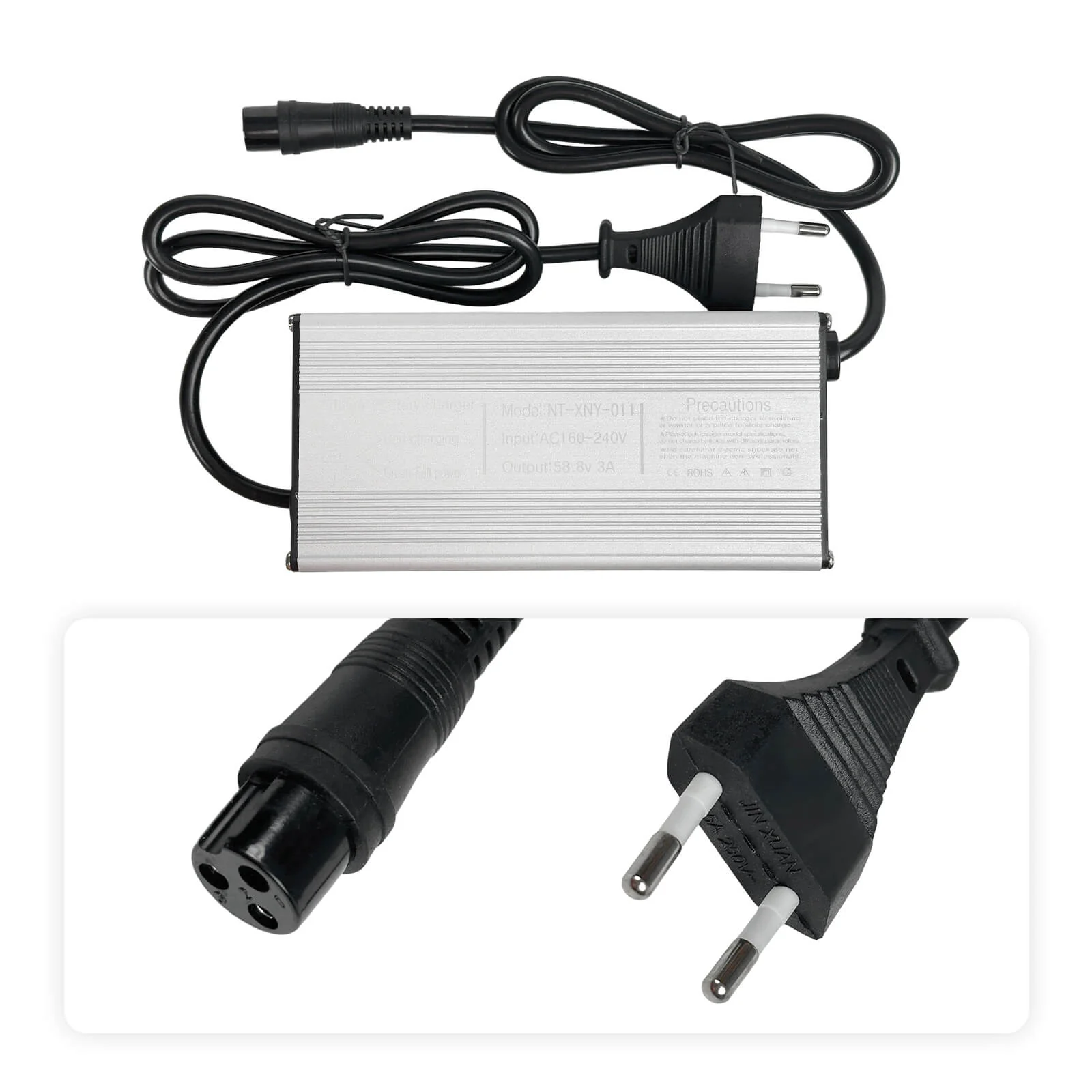 52V Charger for HALO KNIGHT T102/ T104 (Panda Display)/ T108 Electric Scooter - Image 3