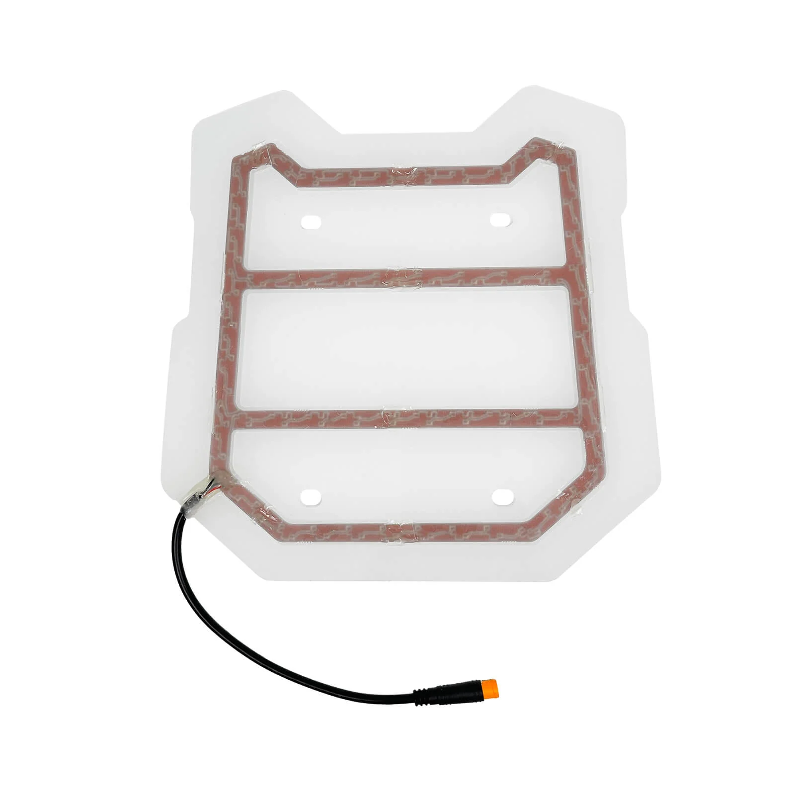 Acrylic Rear Footrest Plate with Light Strip for HALO KNIGHT T107Pro (Pre-2025 Models Only)