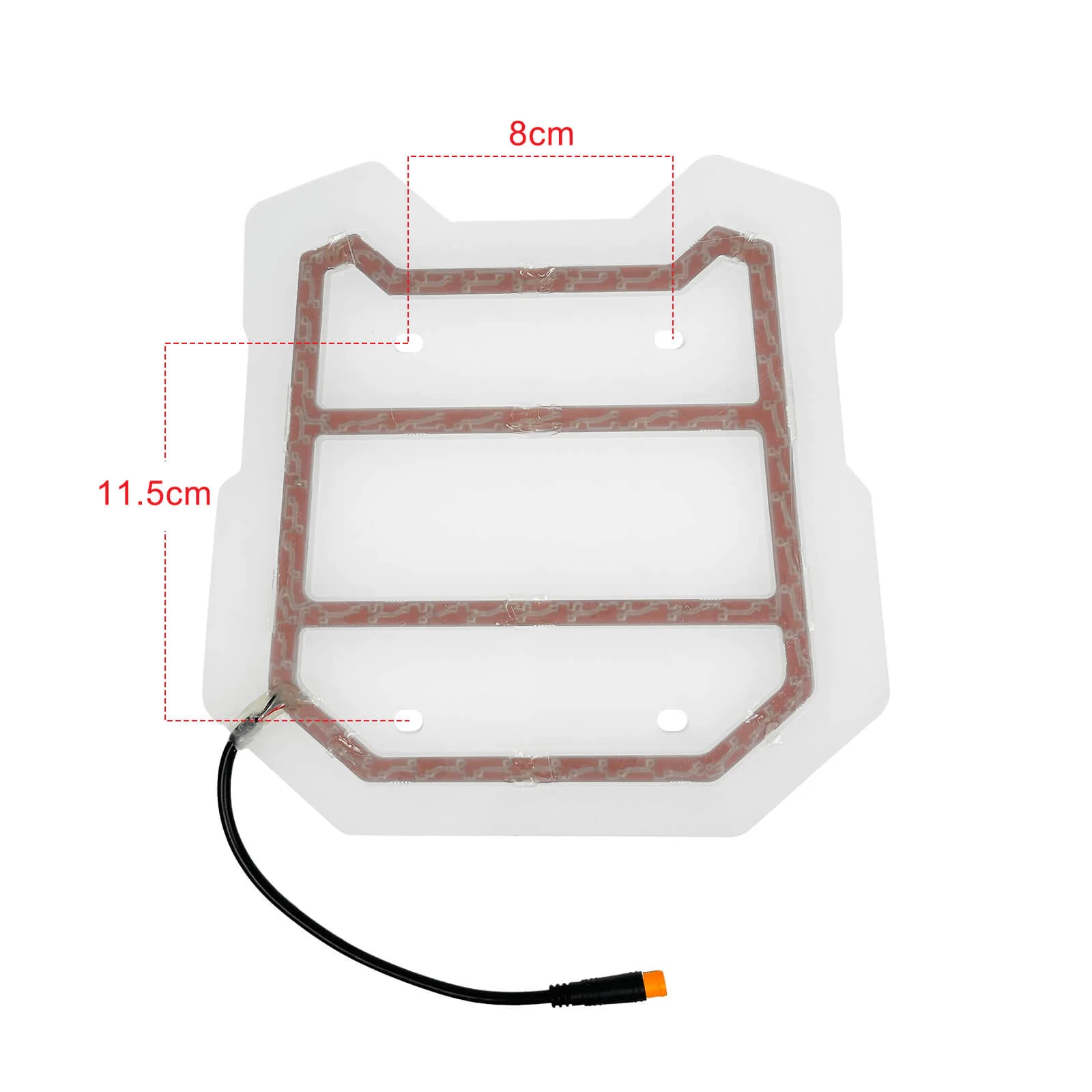 Acrylic Rear Footrest Plate with Light Strip for HALO KNIGHT T107Pro (Pre-2025 Models Only) - Image 2