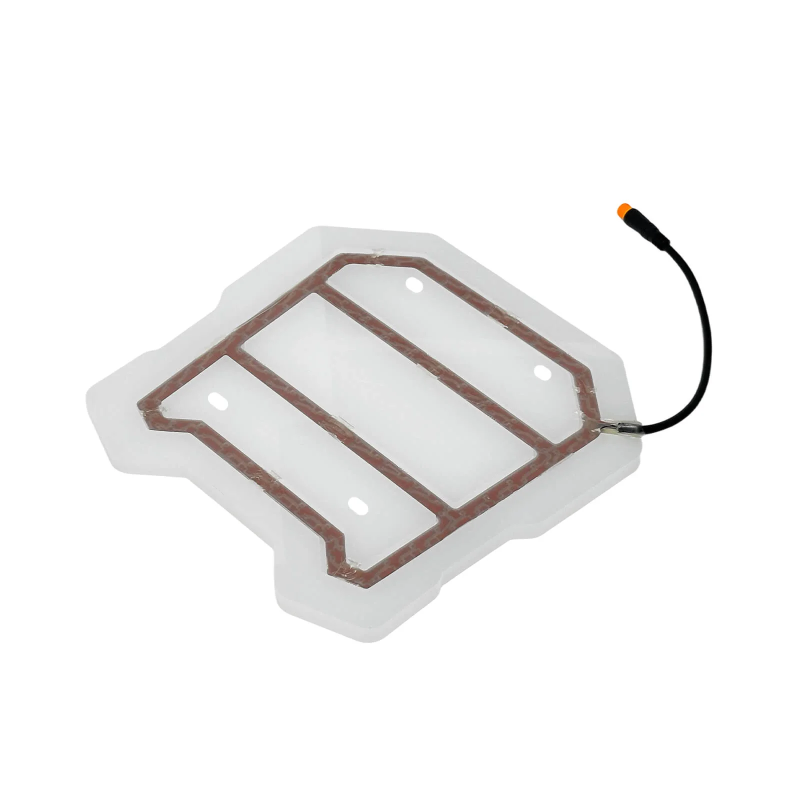 Acrylic Rear Footrest Plate with Light Strip for HALO KNIGHT T107Pro (Pre-2025 Models Only) - Image 3