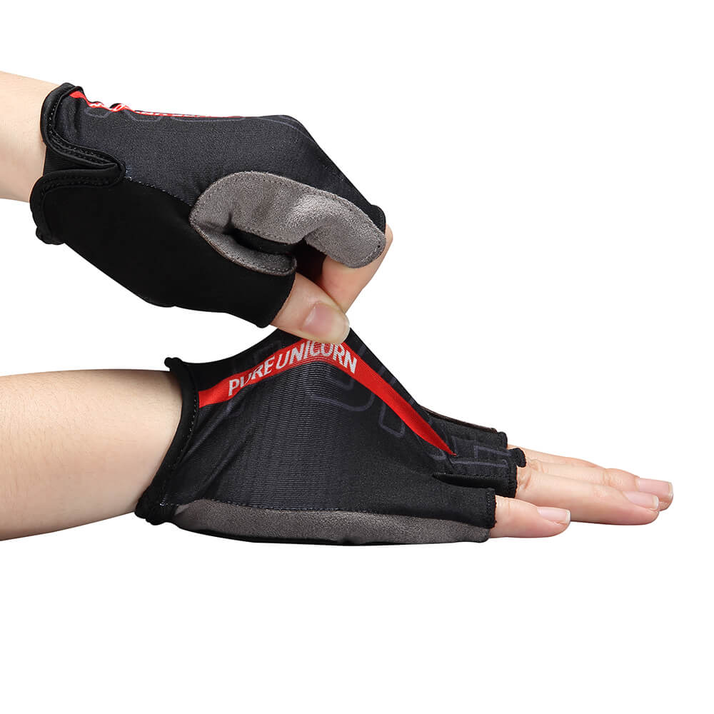 PURE UNICORN Breathable Half-Finger Cycling Gloves – Anti-Slip Grip for E-Bike, Scooter & Motorcycle Riders - Image 5