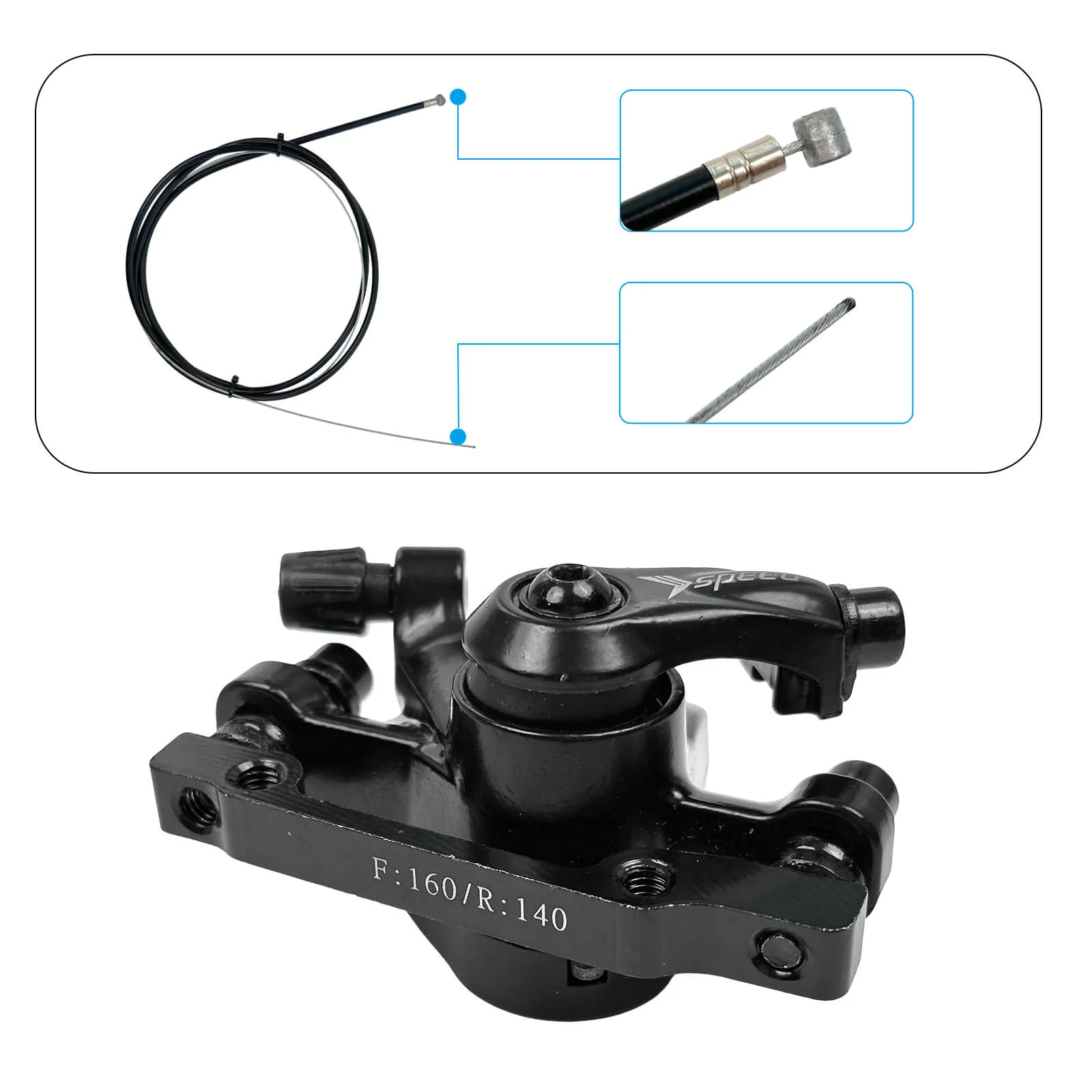 Disc Brake Kit (Front & Rear) for HALO KNIGHT H02 E-Bike - Image 5