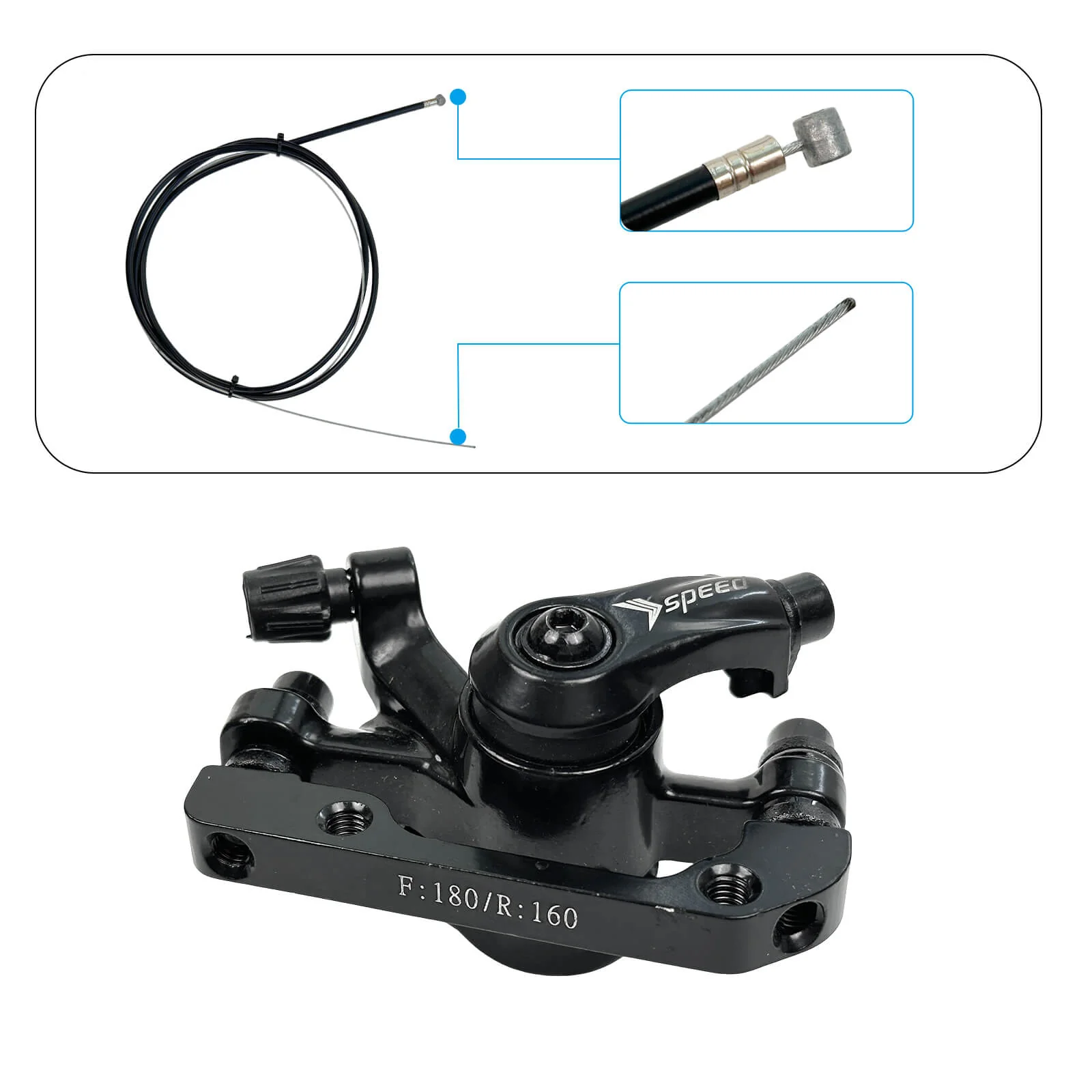 Disc Brake Kit (Front & Rear) for HALO KNIGHT H02 E-Bike - Image 6