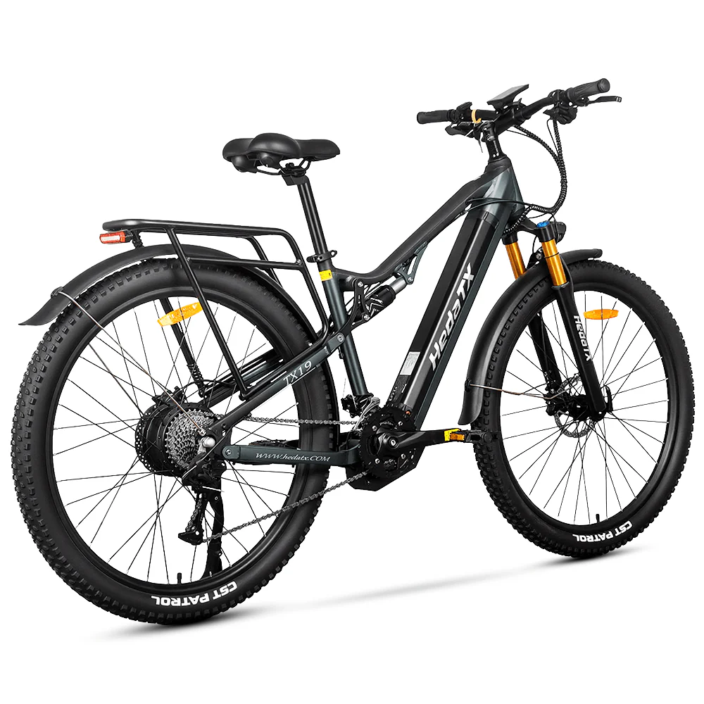 Hedatx TX19 29” 48V 19.2Ah 1000W Electric Bike with Rear Rack - Image 4