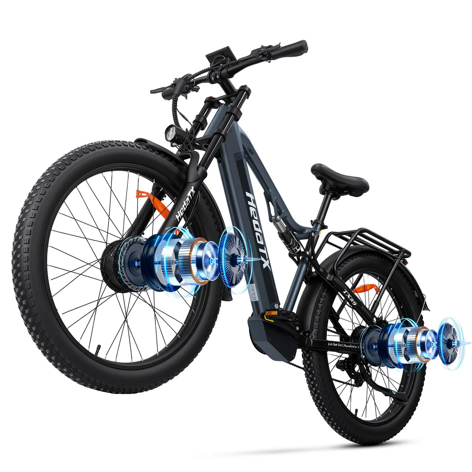 HedaTX TX29 27.5” Fat Tires 48V 2000W 19.2Ah Dual Motor Electric Bike - Image 10