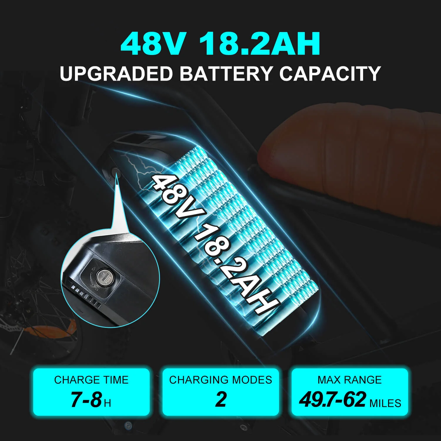 VOLTCYCLE M3 48V 750W 18.2Ah Electric Bike - Image 7
