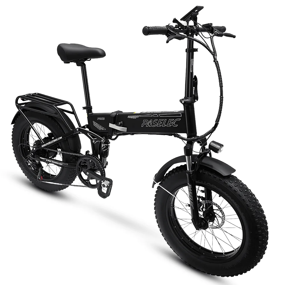 PASELEC PX6 48V 1000W 13Ah Foldable Fat Tire Electric Bike - Image 3