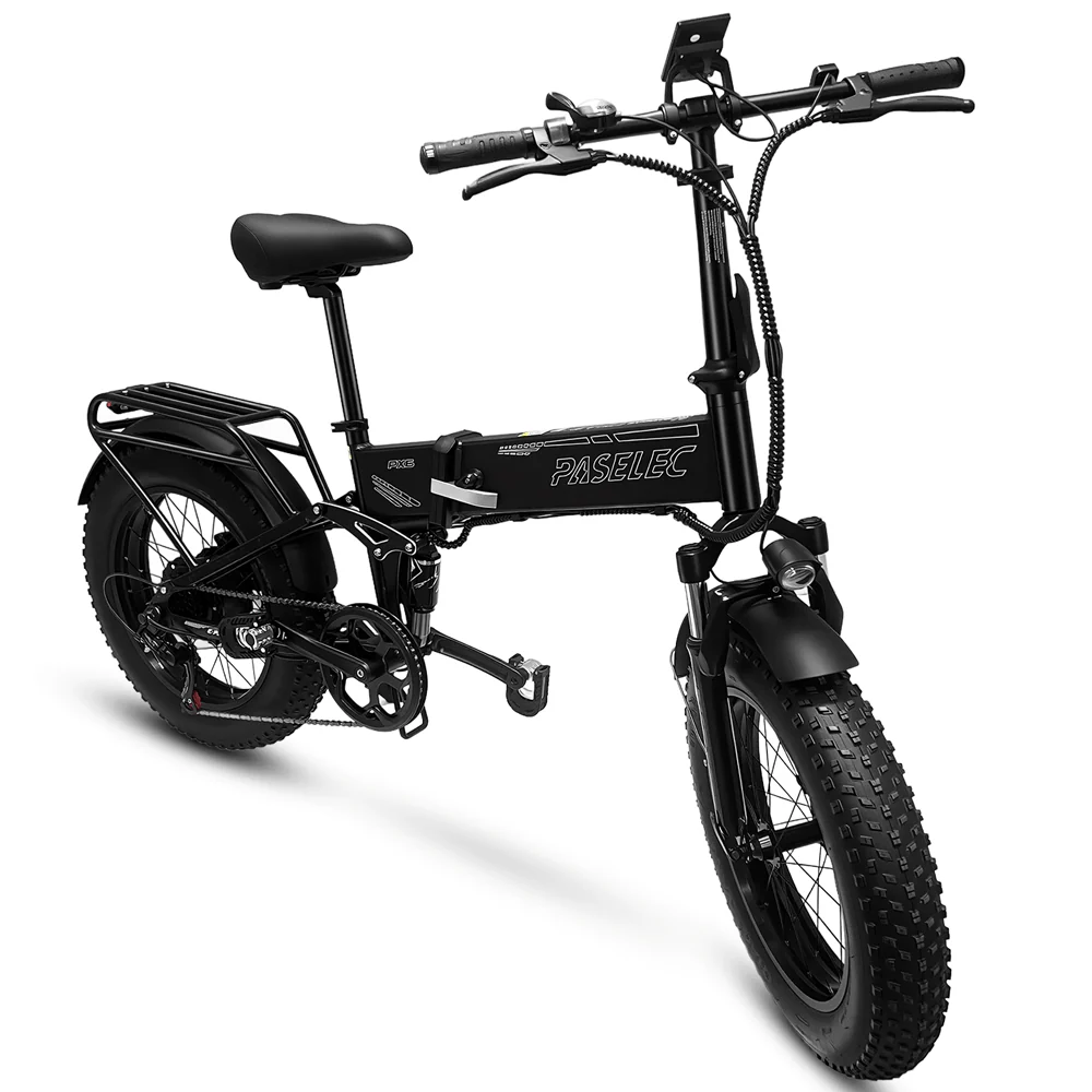 PASELEC PX6 48V 1000W 13Ah Foldable Fat Tire Electric Bike - Image 4
