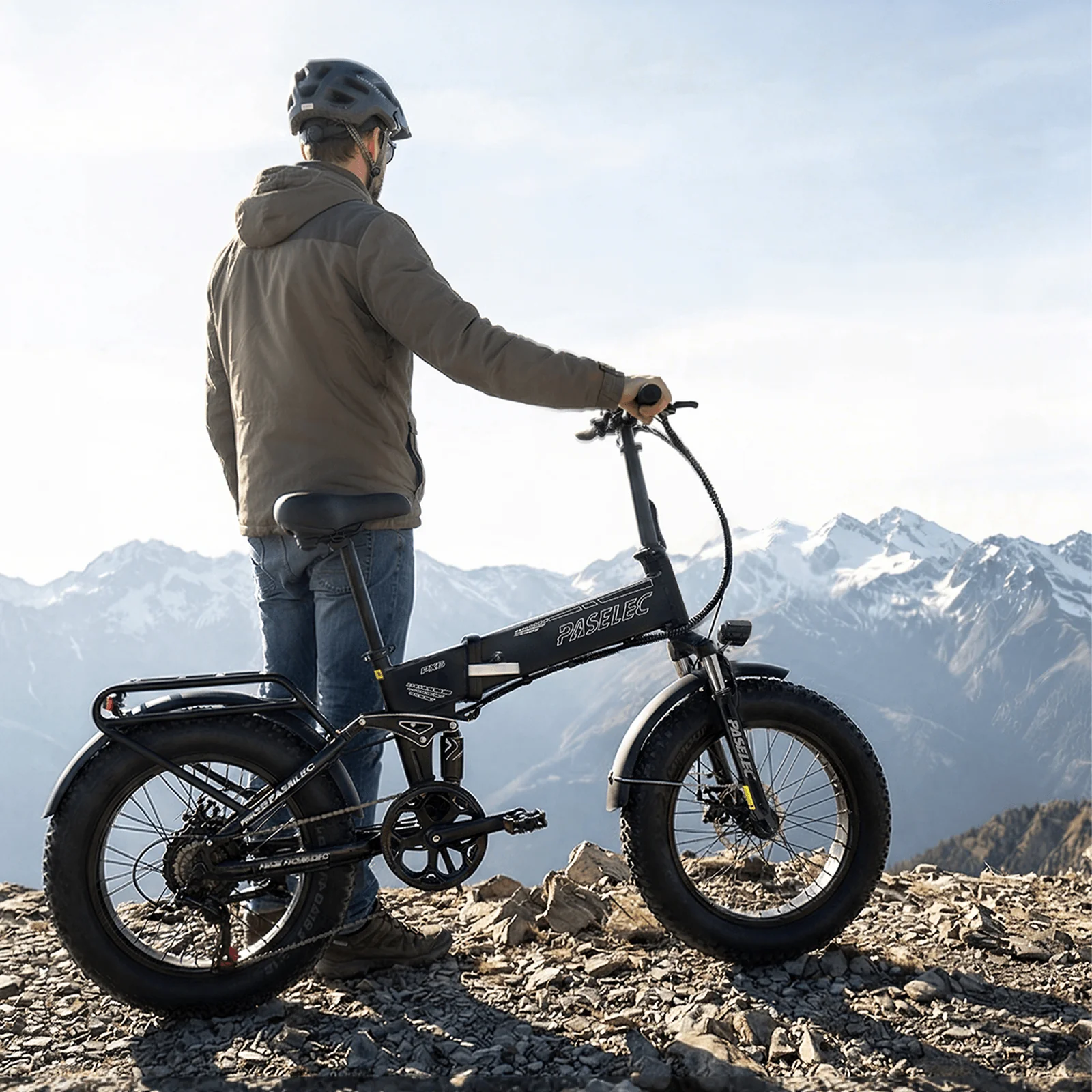 PASELEC PX6 48V 1000W 13Ah Foldable Fat Tire Electric Bike - Image 7