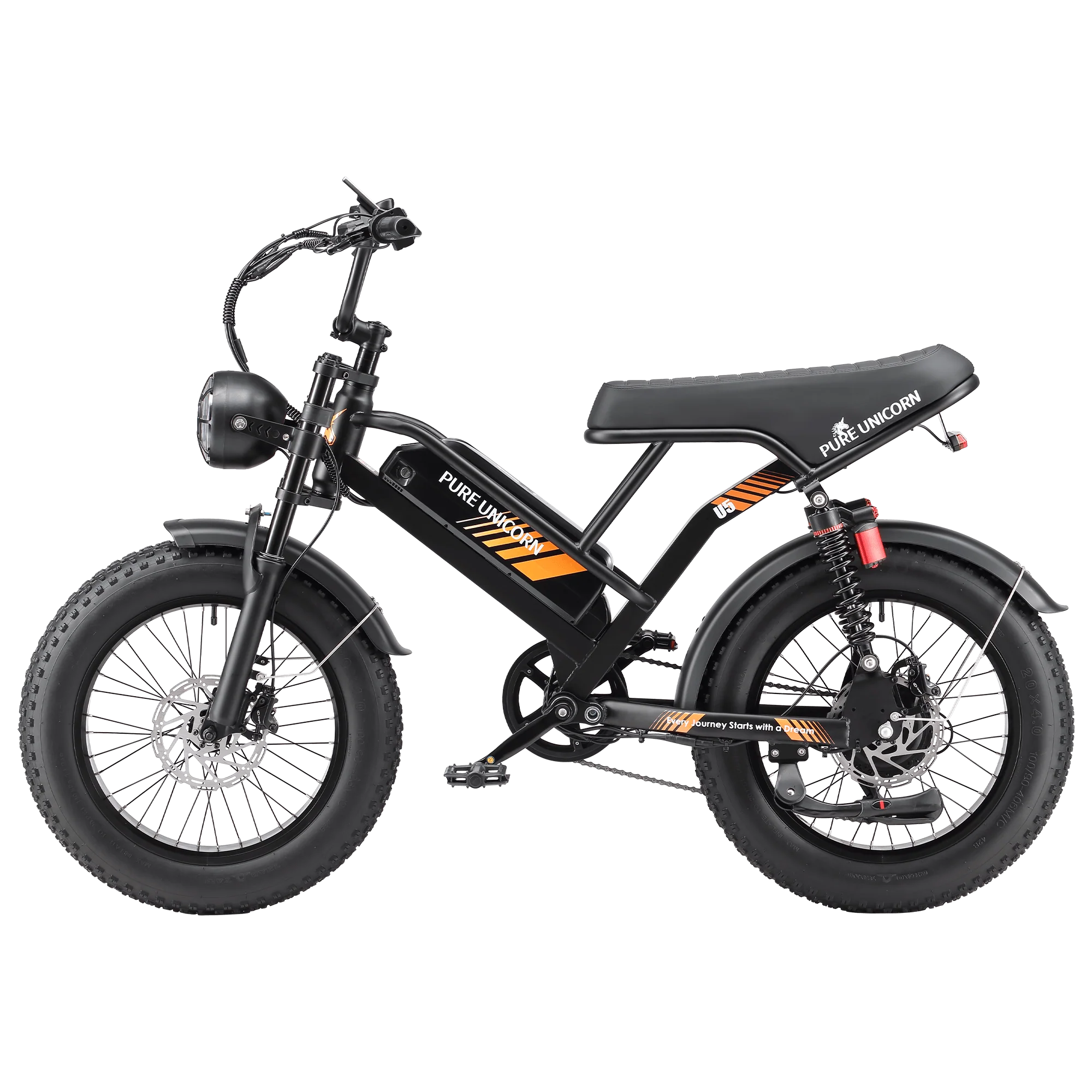 PURE UNICORN U5 Moped E-Bike 1000W 19.2Ah - Image 3