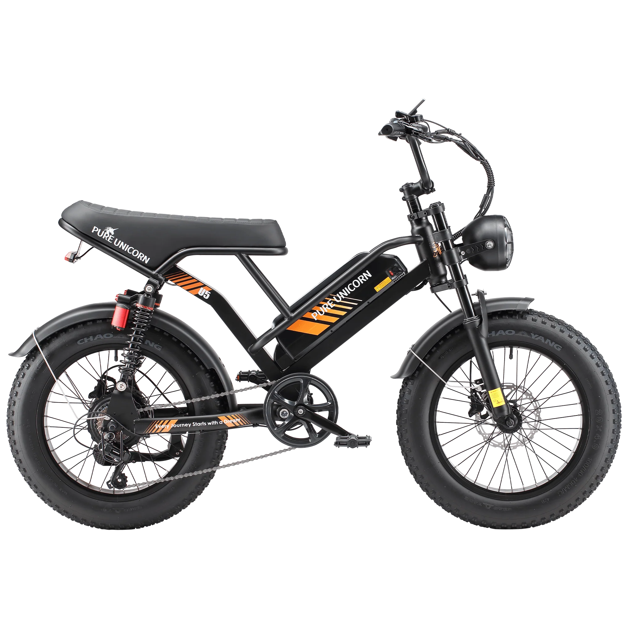 PURE UNICORN U5 Moped E-Bike 1000W 19.2Ah - Image 5
