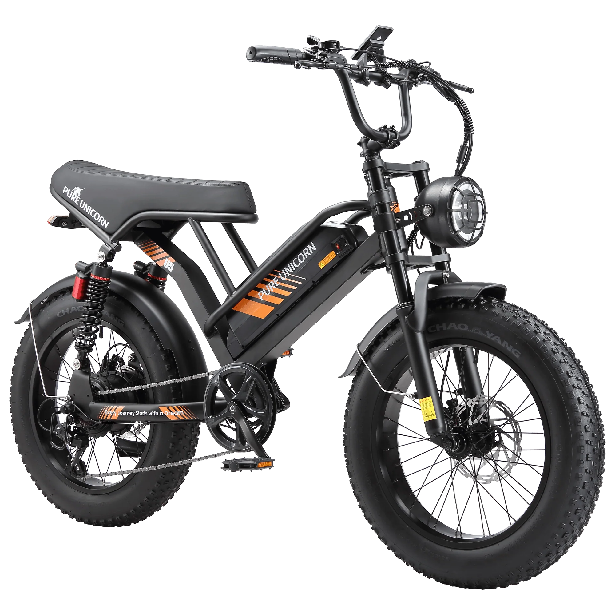 PURE UNICORN U5 Moped E-Bike 1000W 19.2Ah - Image 6