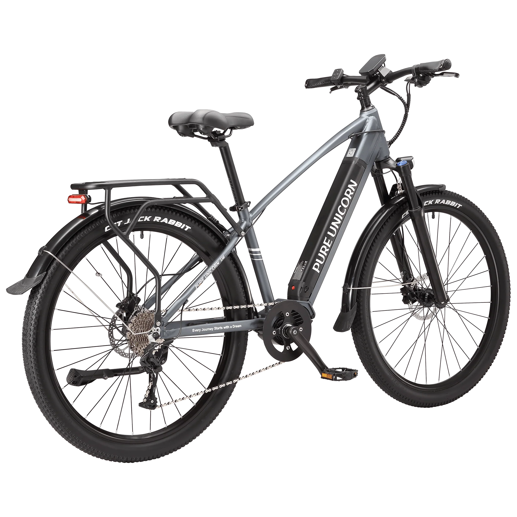 PURE UNICORN U6 48V 500W Mid-Drive Electric Bike for Urban Commute & Climbing Power - Image 3