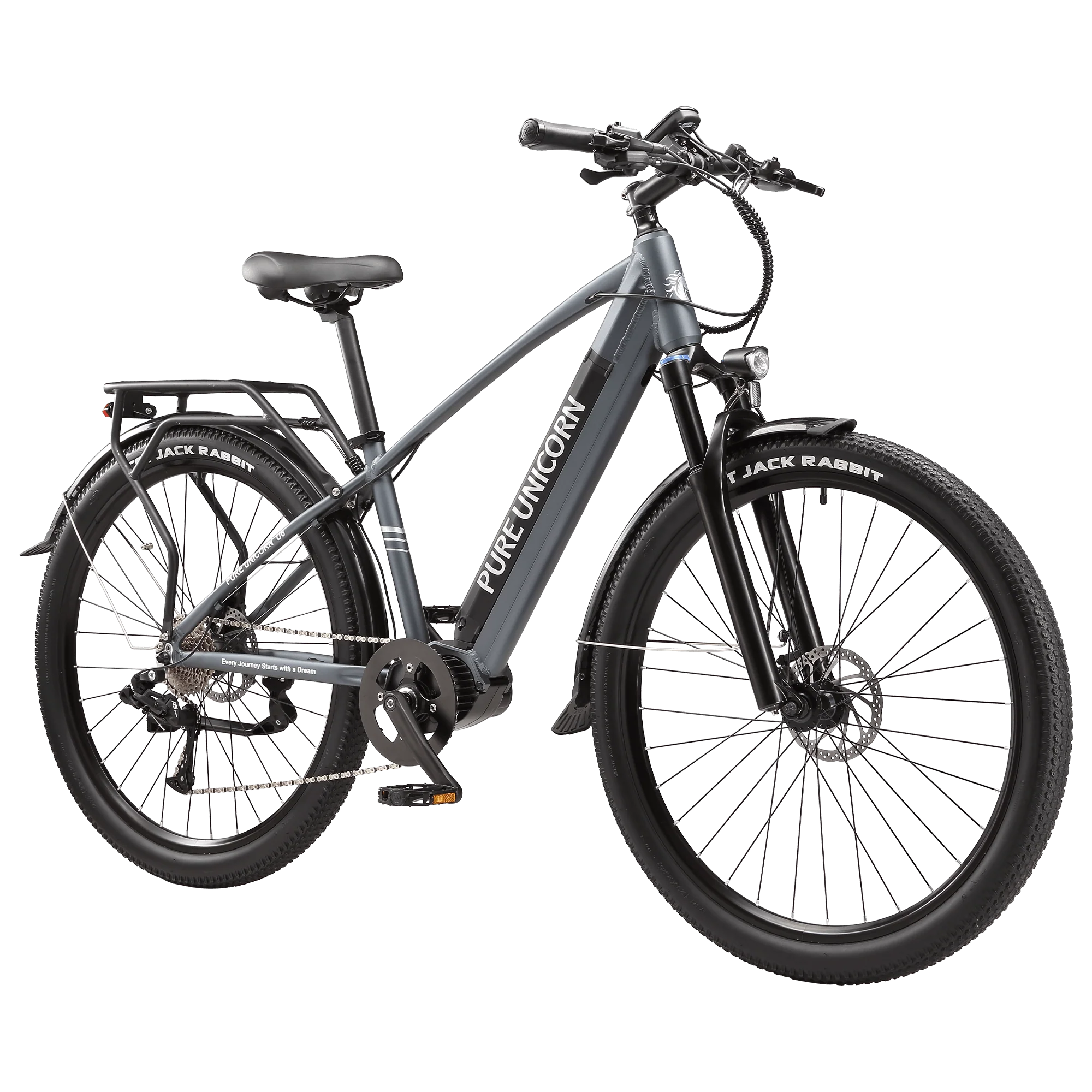 PURE UNICORN U6 48V 500W Mid-Drive Electric Bike for Urban Commute & Climbing Power - Image 4
