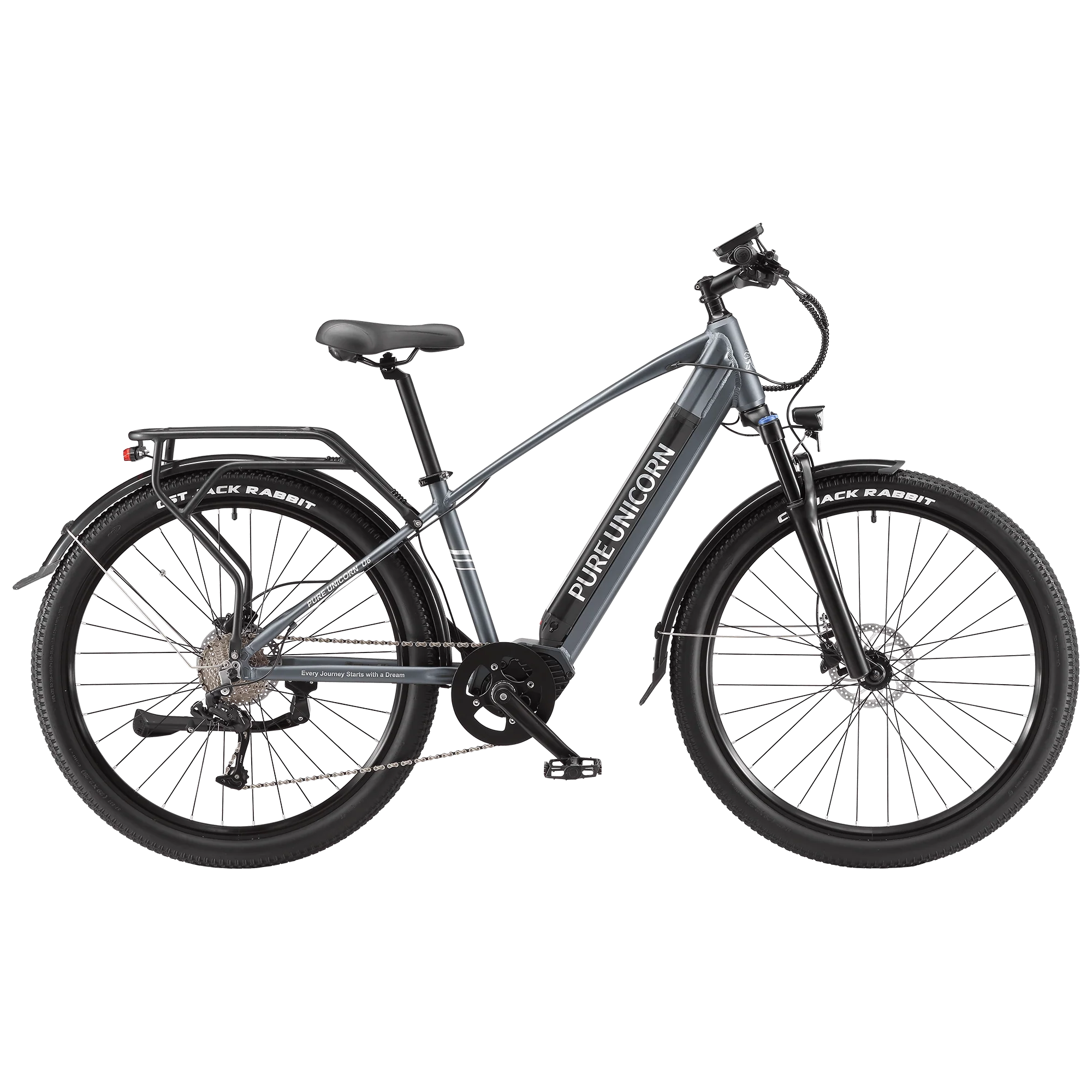 PURE UNICORN U6 48V 500W Mid-Drive Electric Bike for Urban Commute & Climbing Power - Image 5