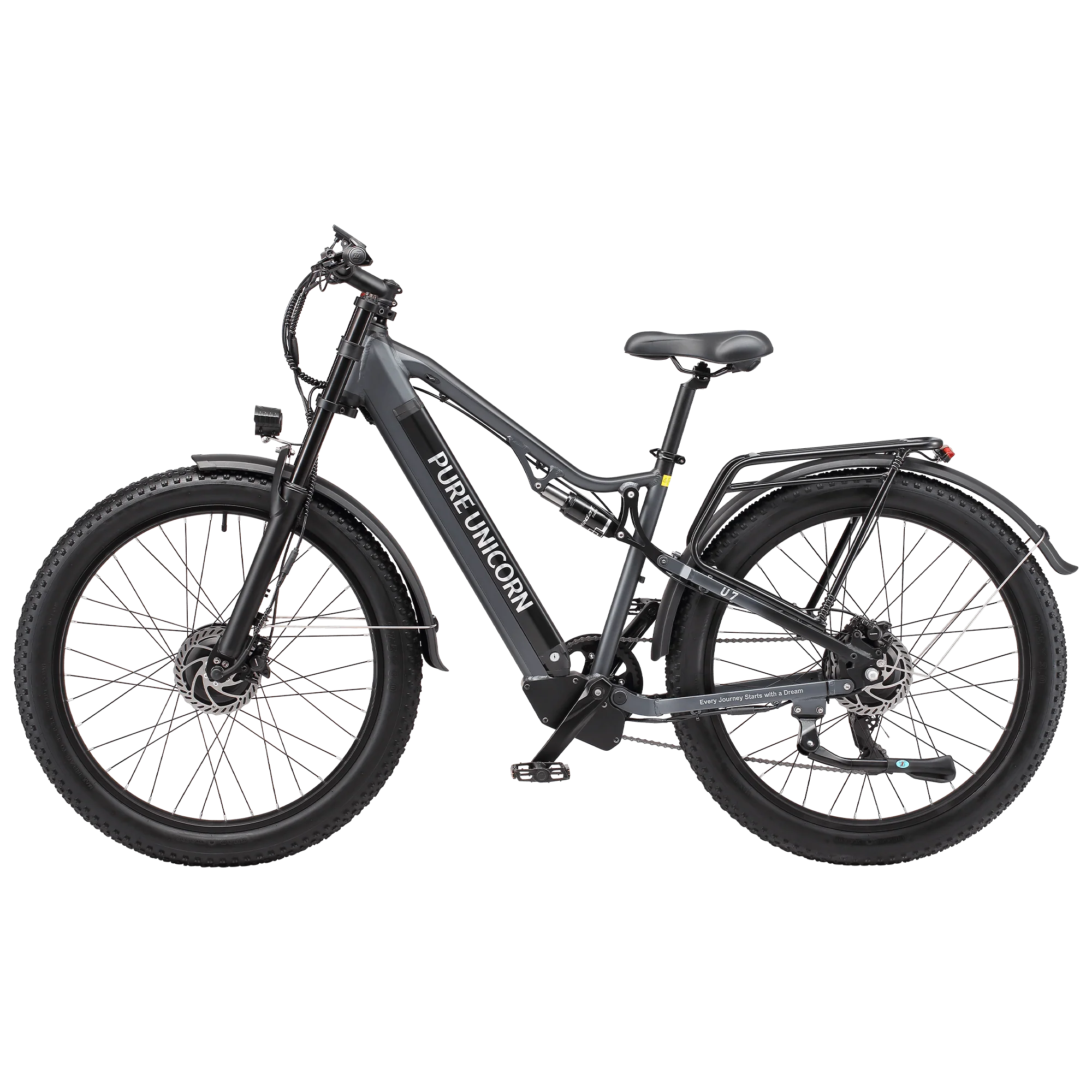 PURE UNICORN U7 48V 2000W 19.2Ah Dual Motor Electric Bike - Image 3