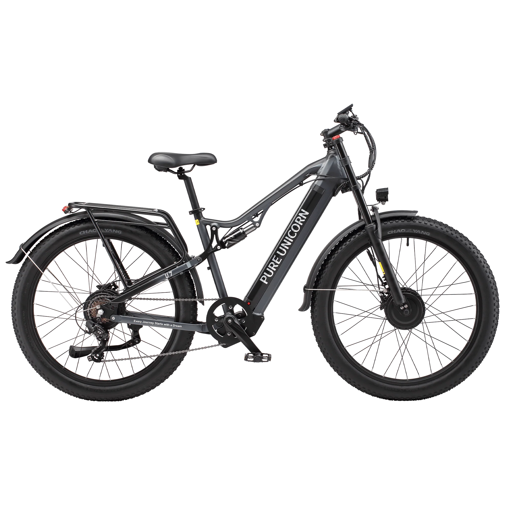 PURE UNICORN U7 48V 2000W 19.2Ah Dual Motor Electric Bike - Image 5