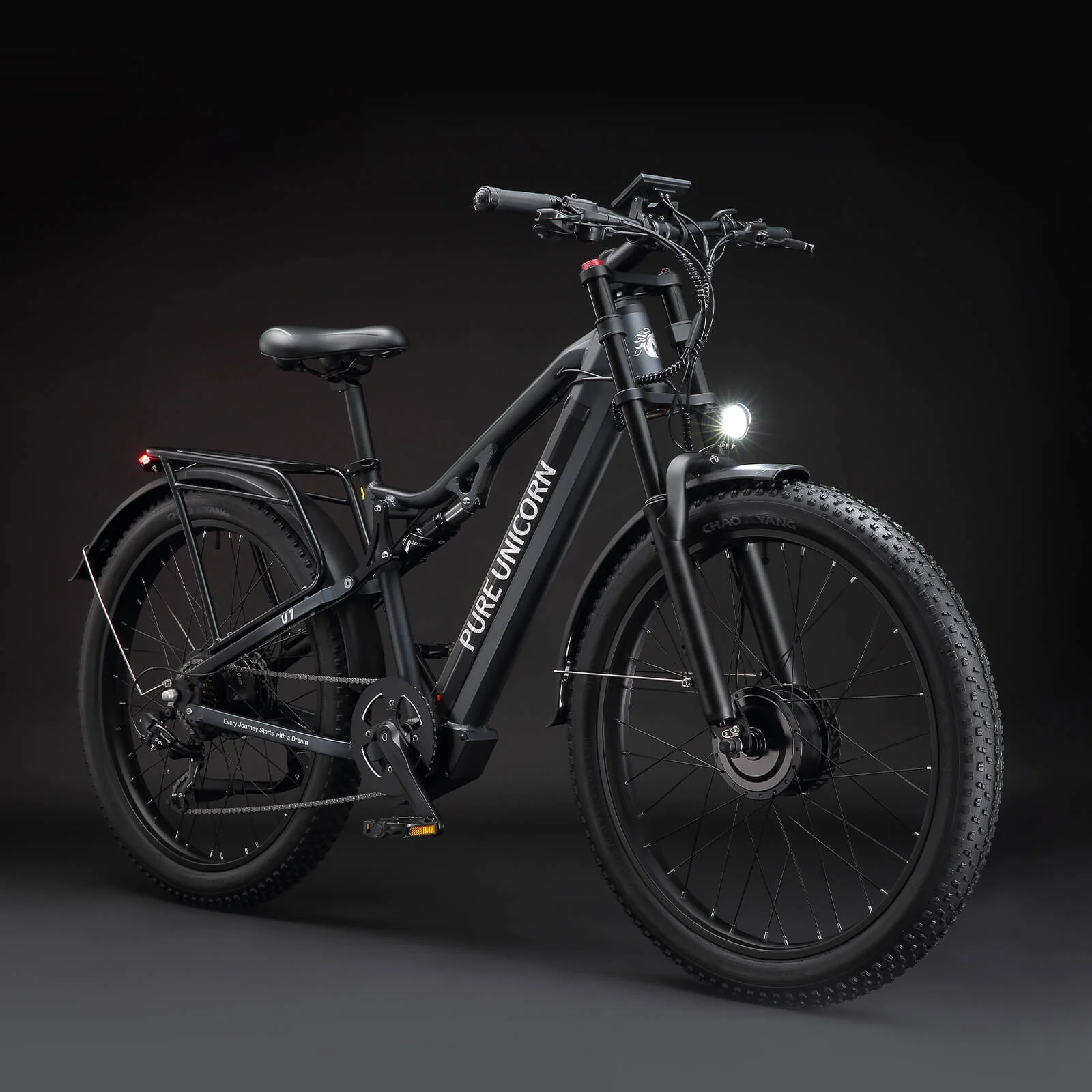 PURE UNICORN U7 48V 2000W 19.2Ah Dual Motor Electric Bike - Image 7