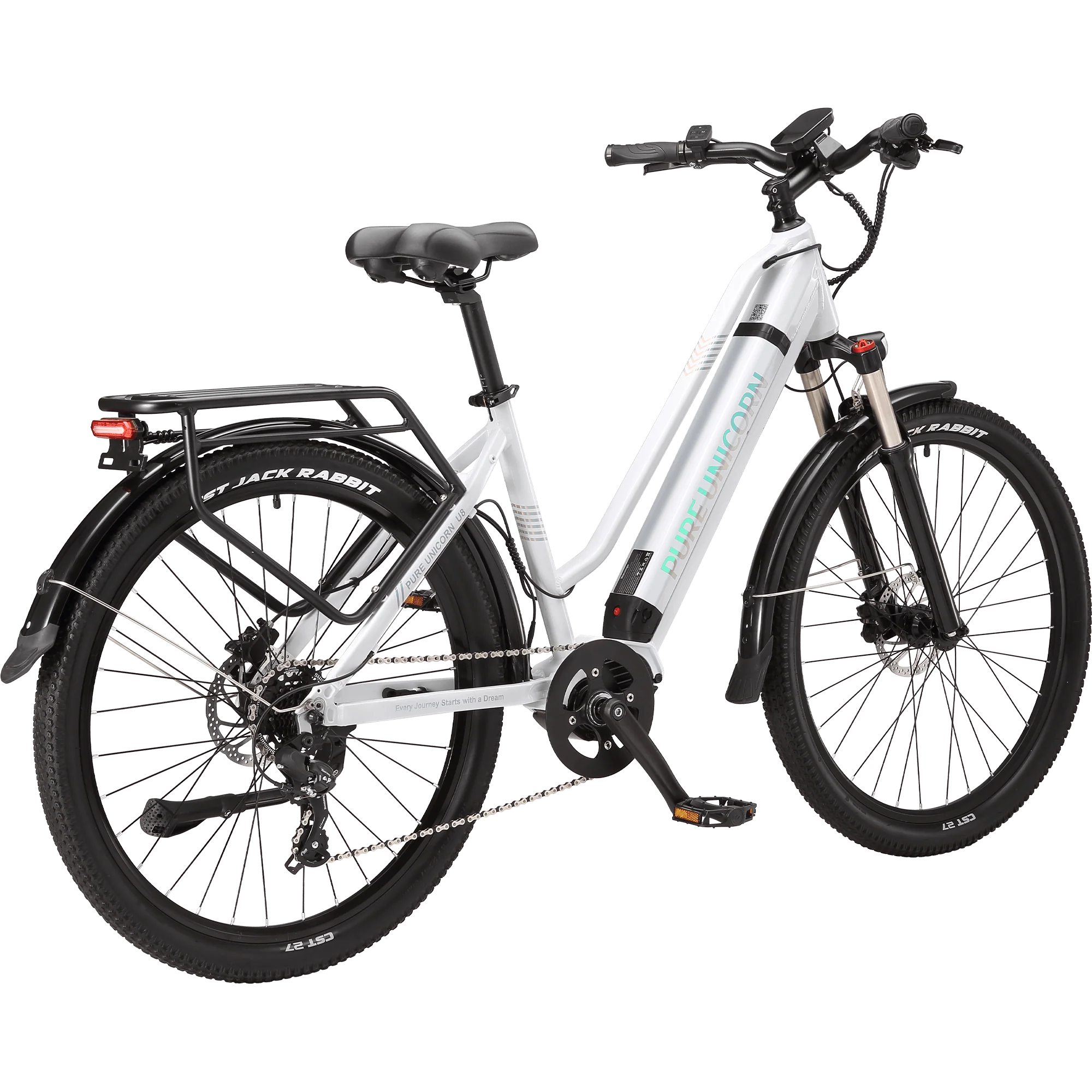 PURE UNICORN U8 48V 500W Mid-Drive Commuter E-Bike with Samsung Battery - Image 3