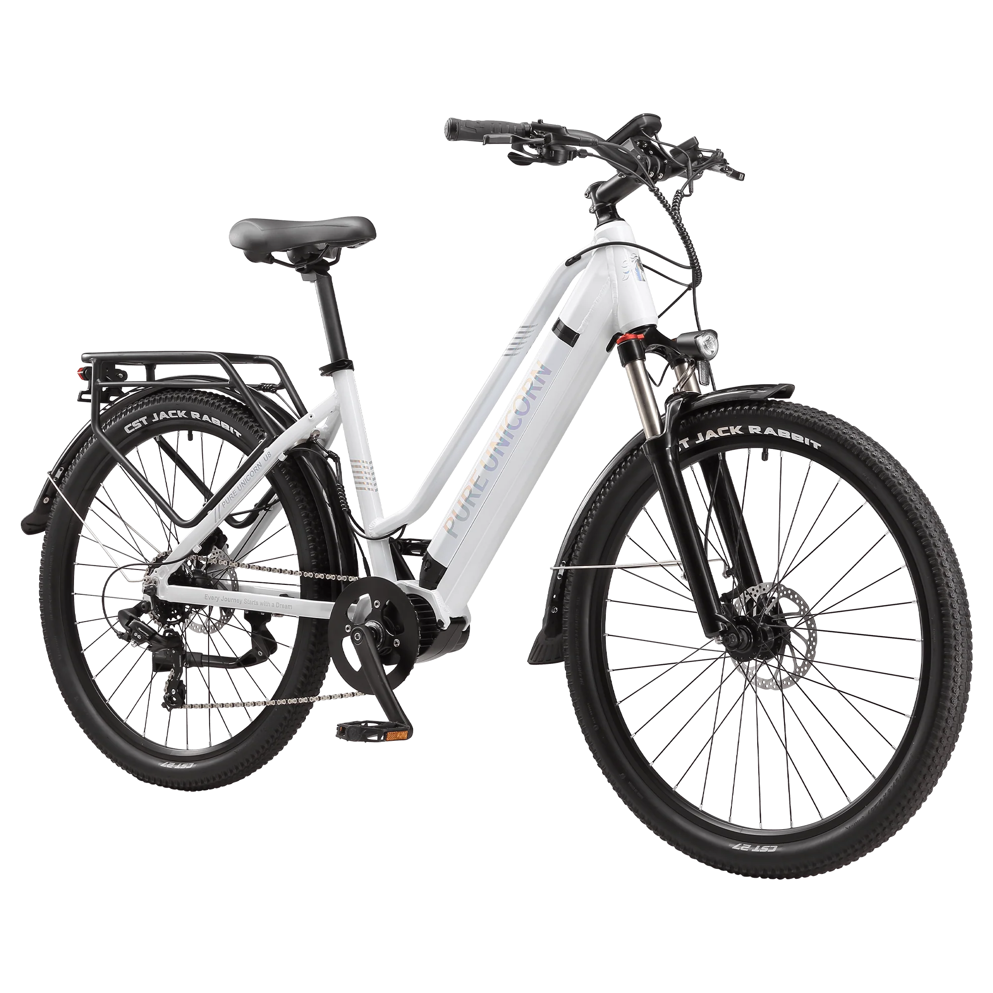 PURE UNICORN U8 48V 500W Mid-Drive Commuter E-Bike with Samsung Battery - Image 4