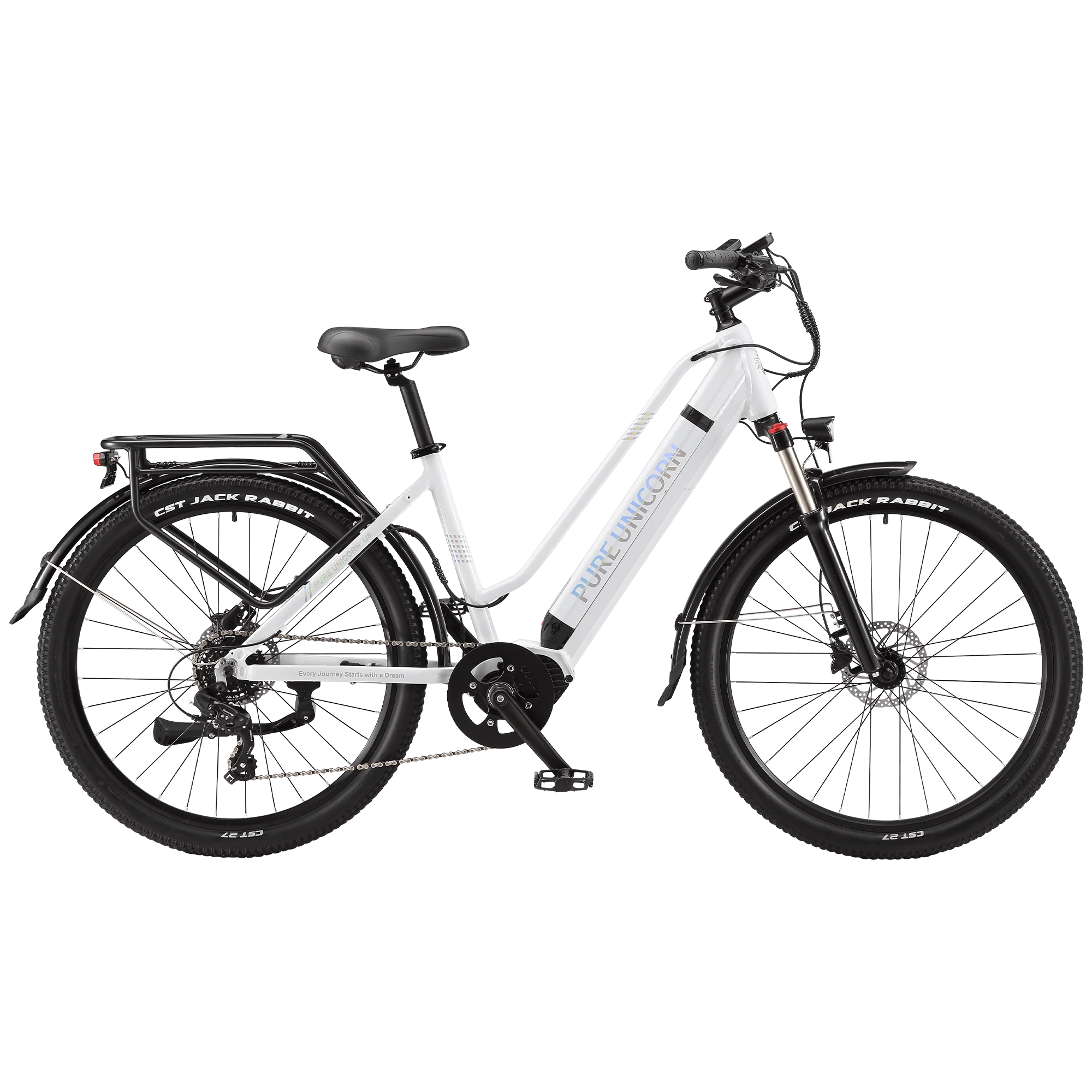 PURE UNICORN U8 48V 500W Mid-Drive Commuter E-Bike with Samsung Battery - Image 5