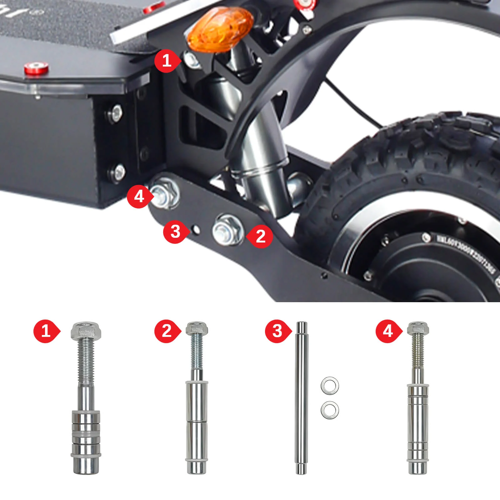 Screws for HALO KNIGHT T107Pro (Old Version) Swing Arm & Upper Rear Shock - Image 2