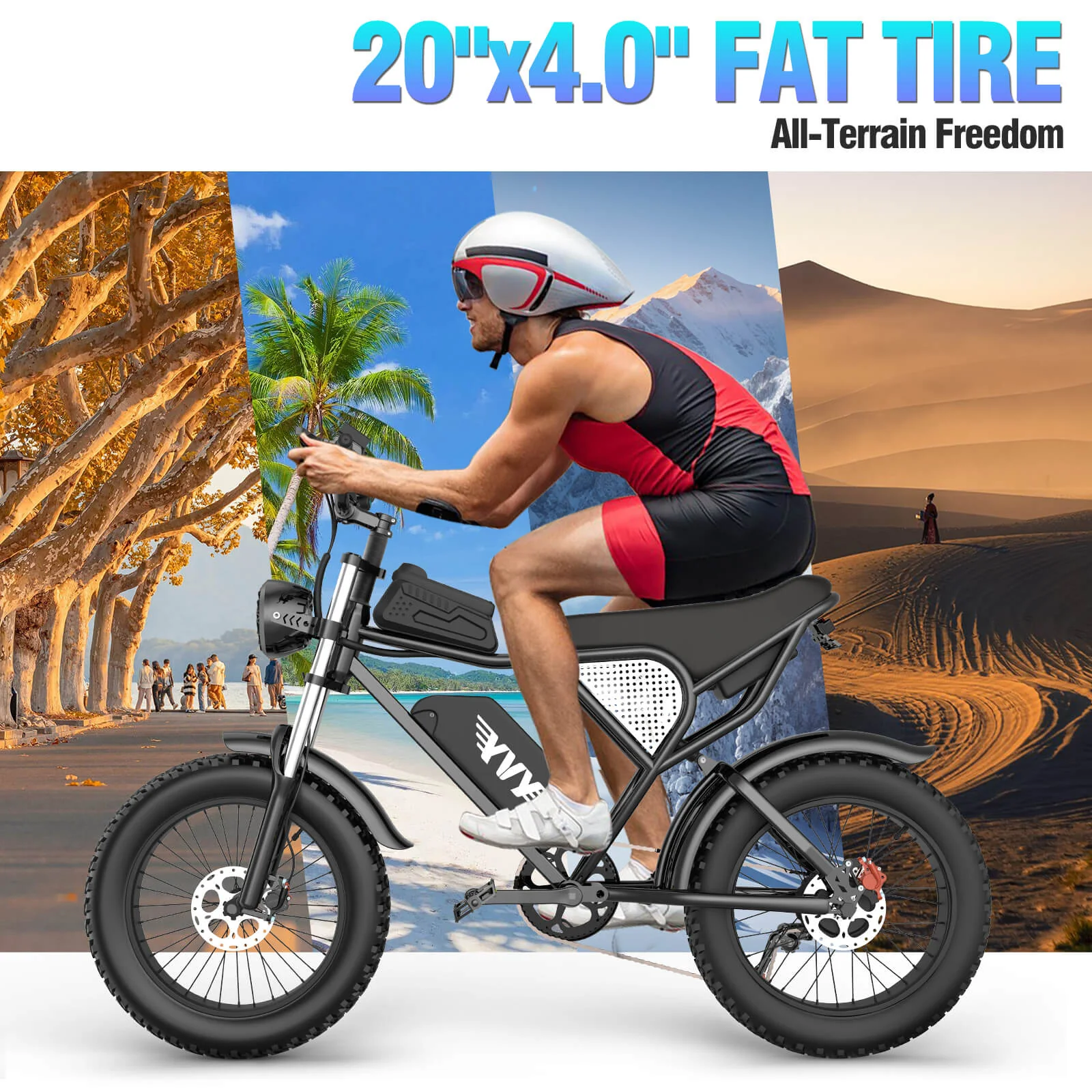 YVY C20 48V 1500W 20Ah Electric Bike - Image 7